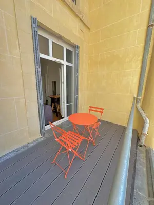 Balcon ou terrasse dans l'établissement Le Brillant - Studio