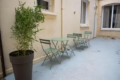 Balcon ou terrasse dans l'établissement Studio Ensoleillé 2pers wifi