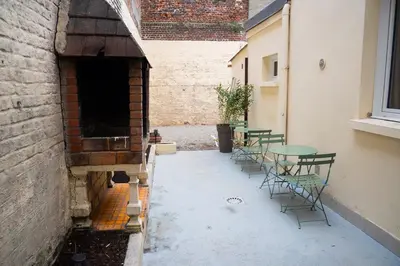 Terrasse ou espace extérieur de l'établissement Studio Elégant 3 pers wifi