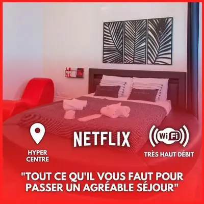 L'Hyper Centre - Netflix & Wifi - Literie Haut de Gamme - check-in 24H24 - GoodMarning