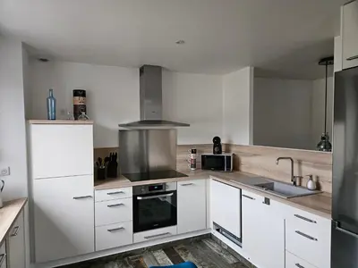 Cuisine ou kitchenette dans l'établissement Les Bulles de Bonheur - Au Cœur du Vignoble Champenois