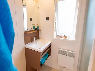 Salle de bains dans l'établissement Camping Touquin - 30min Disneyland