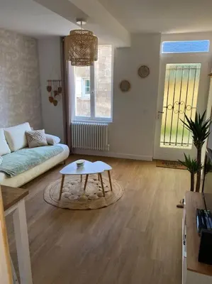Coin salon dans l'établissement Maison de charme
