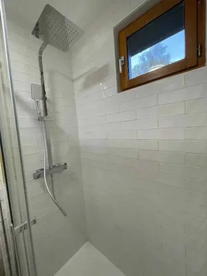 Salle de bains dans l'établissement Gîte au calme en pleine nature