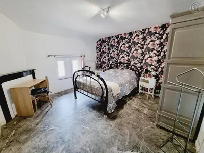 Un ou plusieurs lits dans un hébergement de l'établissement Gîte de Charme Isolé, Ferme Authentique, 4 Chb, Jardin, Randonnées, Val Joly à Proximité - FR-1-510-204