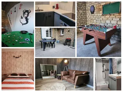 Plan de l'établissement Logement cocooning 2-4 personnes avec Salle de jeux