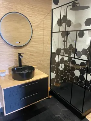 Salle de bains dans l'établissement Appartement joli et spacieux