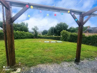 Jardin de l'établissement le chalet du bonheur