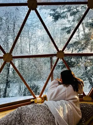 L'établissement Le Nid d'Eliyah en hiver