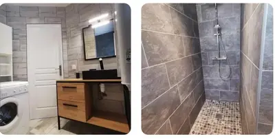 Salle de bains dans l'établissement La petite maison