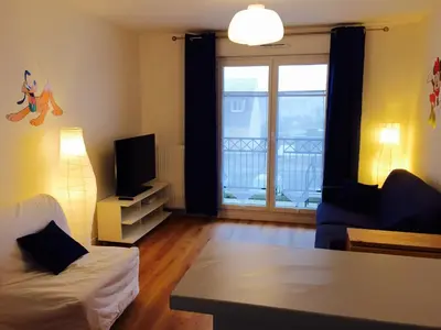 Un ou plusieurs lits dans un hébergement de l'établissement Magic Apartments