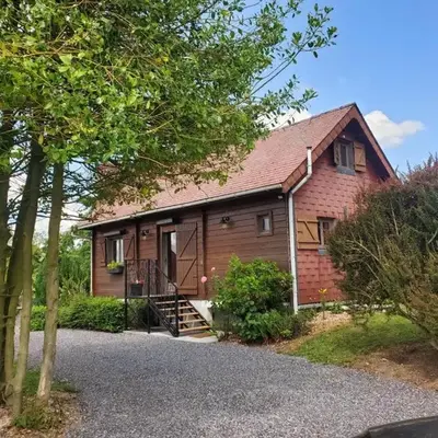 Évasion au chalet en bois avec spa et grand jardin - FR-1-510-198