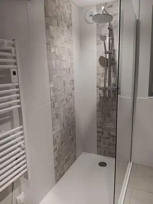 Salle de bains dans l'établissement Du panier au gite