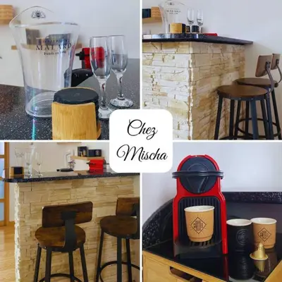 Cuisine ou kitchenette dans l'établissement Chez Mischa