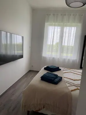 Un ou plusieurs lits dans un hébergement de l'établissement Villa de standing en Champagne