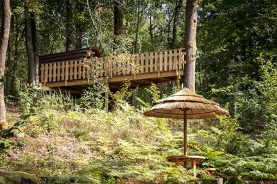 Jardin de l'établissement Camping Lac des Vieilles Forges