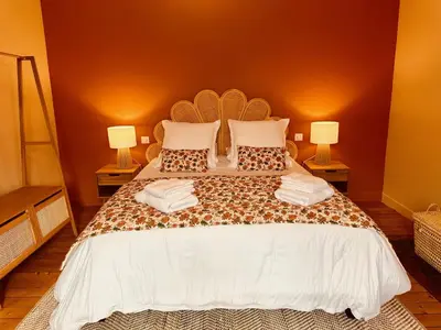Un ou plusieurs lits dans un hébergement de l'établissement La Maison du Clos en Champagne