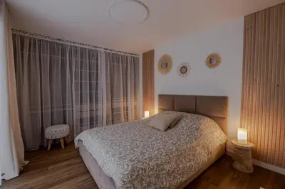 Un ou plusieurs lits dans un hébergement de l'établissement News ! Loft Movie Station Champagne