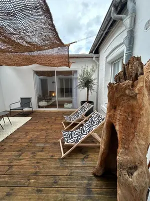 Terrasse ou espace extérieur de l'établissement News ! Loft Movie Station Champagne
