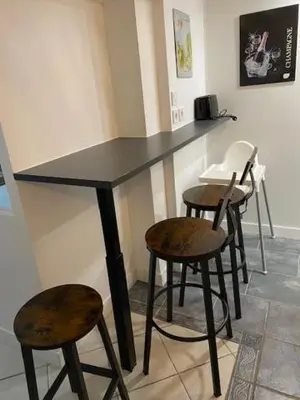 Plan de l'établissement appart studio RDC de maison avec extérieur proche Reims