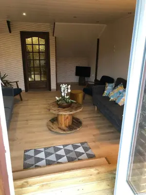 Coin salon dans l'établissement El Rancho Criollo Le Taillis