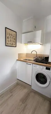 Cuisine ou kitchenette dans l'établissement Studio vue Cathédrale Laon