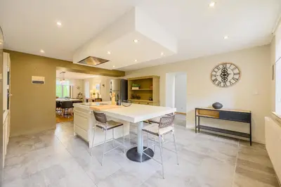 Cuisine ou kitchenette dans l'établissement Gîte des dix potiers
