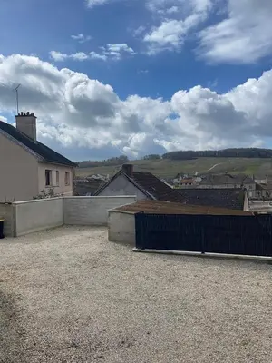 Vue générale sur la montagne ou vue sur la montagne depuis l'appartement