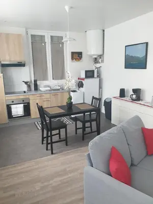 Cuisine ou kitchenette dans l'établissement Gardenia