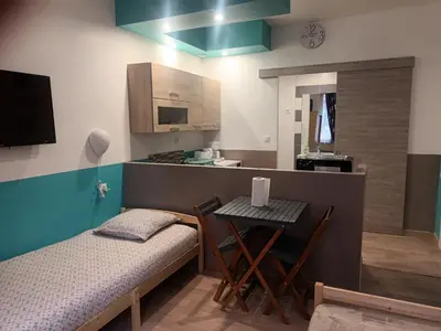 Cuisine ou kitchenette dans l'établissement Le Sigiriya