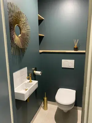 Salle de bains dans l'établissement Chez Alexine