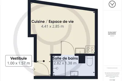 Plan de l'établissement Le Cocoon Romillon