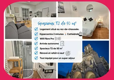 Plan de l'établissement Superbe, T2 Spacieux 50m², Hypercentre, Neuf, RDC