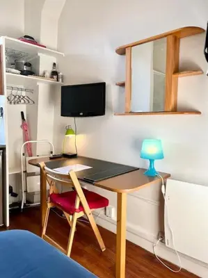 Télévision ou salle de divertissement dans l'établissement Studette Vesle 1