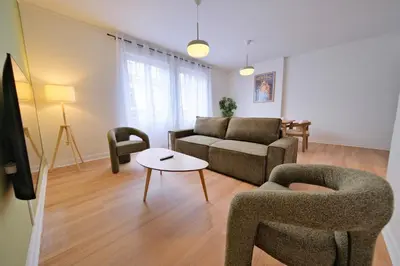 Coin salon dans l'établissement L'Ange au Sourire - Cathédrale - 3 appartements
