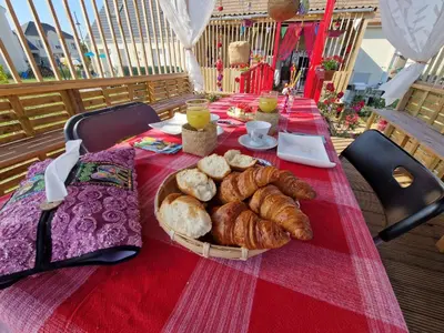 Nourriture dans le B&B/chambre d'hôtes ou à proximité