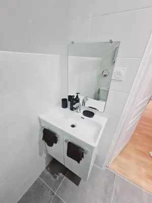 Salle de bains dans l'établissement Belle chambre d'hôtes cosy proche Disneyland