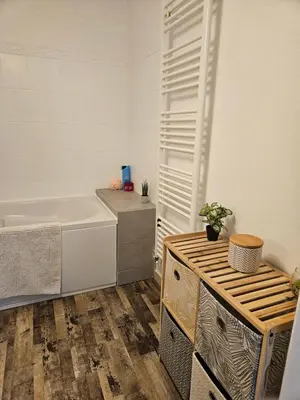 Cuisine ou kitchenette dans l'établissement Les Bulles au Féminin