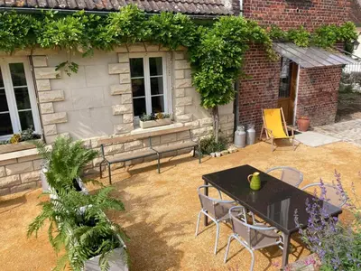 Jardin de l'établissement Gite Les 3M
