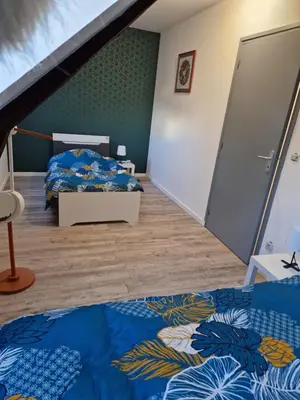 Un ou plusieurs lits dans un hébergement de l'établissement maison tout confort