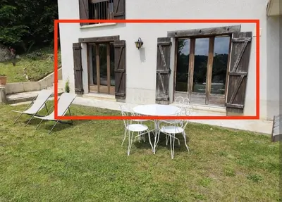 Jardin de l'établissement Logement en pleine nature à la campagne
