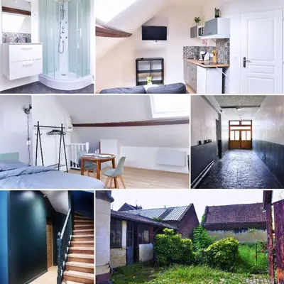Cuisine ou kitchenette dans l'établissement ZenkaSerenity-Ferme paisible Centre CHU-wifi-pro