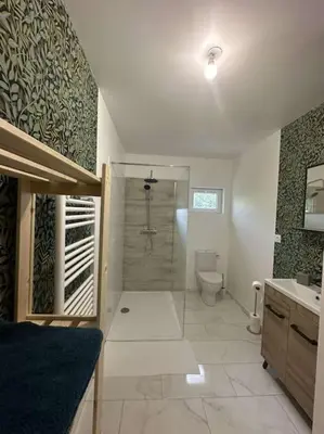 Salle de bains dans l'établissement Appartement à la campagne
