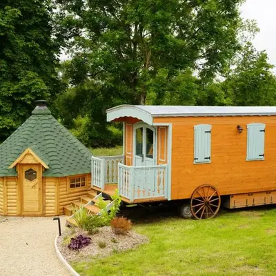 Roulottes et son kota grill sauna