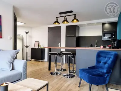 Cuisine ou kitchenette dans l'établissement Gîte de charme avec piscine, spa et sauna - Tout inclus, à Beaurepaire-sur-Sambre, Parc Naturel Avesnois - FR-1-510-213