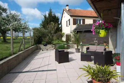 Jardin de l'établissement Comme chez soi en Champagne
