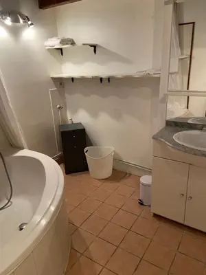 Salle de bains dans l'établissement Chez Chat & Chou