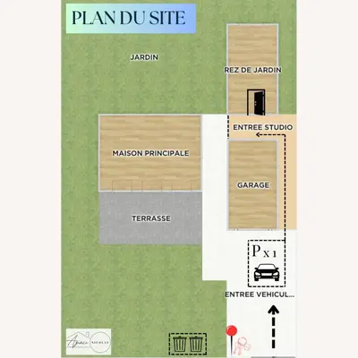 Plan de l'établissement Rez de Jardin - Calme & Familiale