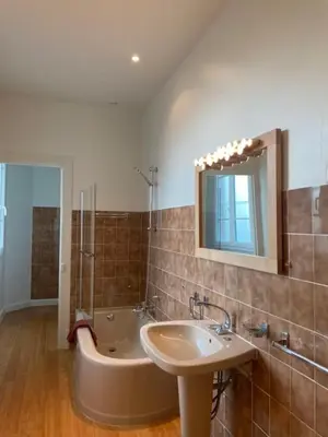 Salle de bains dans l'établissement Appartement Brasserie du Jard 2 chambres