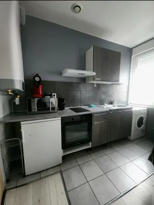 Cuisine ou kitchenette dans l'établissement Bel Appartement Centre-Ville
